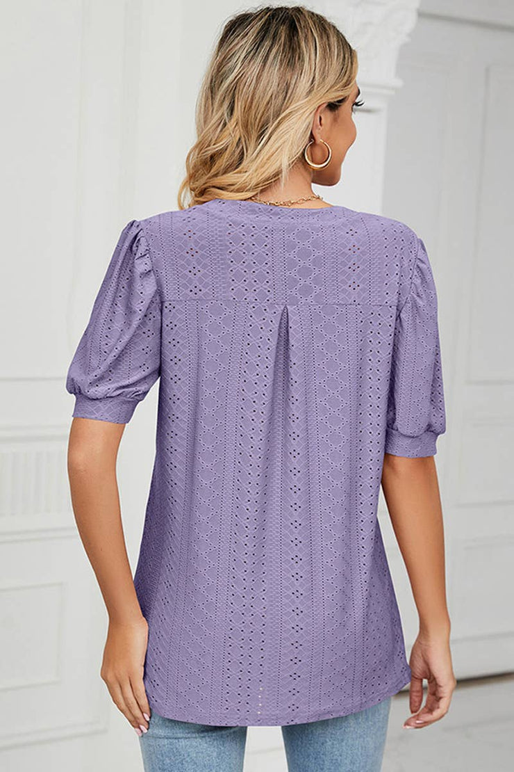 Sweet Magnolia Eyelet Blouse