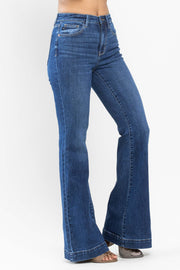 Judy Blue-High Waist Wide Hem Flare Jeans