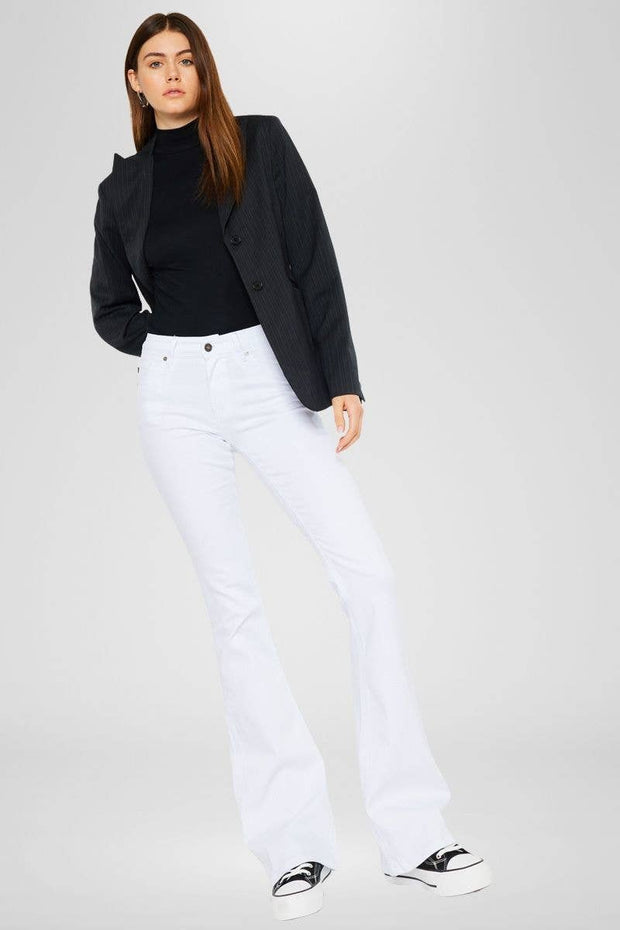 Kan Can White Flare Jeans