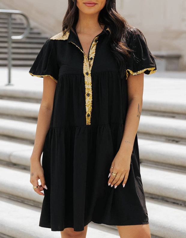 Gold Rush Saints Gameday Dress