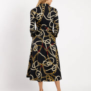 Coastal Crest Maxi Shirtdress