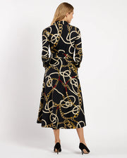 Coastal Crest Maxi Shirtdress