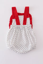Red Cake Dot Ruffle Bubble