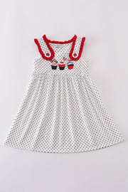 Red Cake Dot Dress
