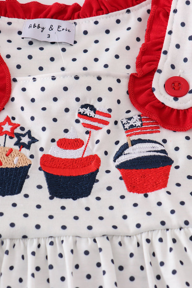 Red Cake Dot Dress