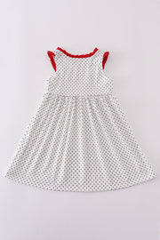 Red Cake Dot Dress