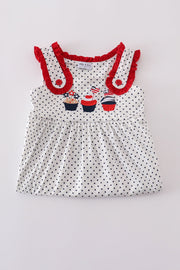 Red Cake Dot Dress