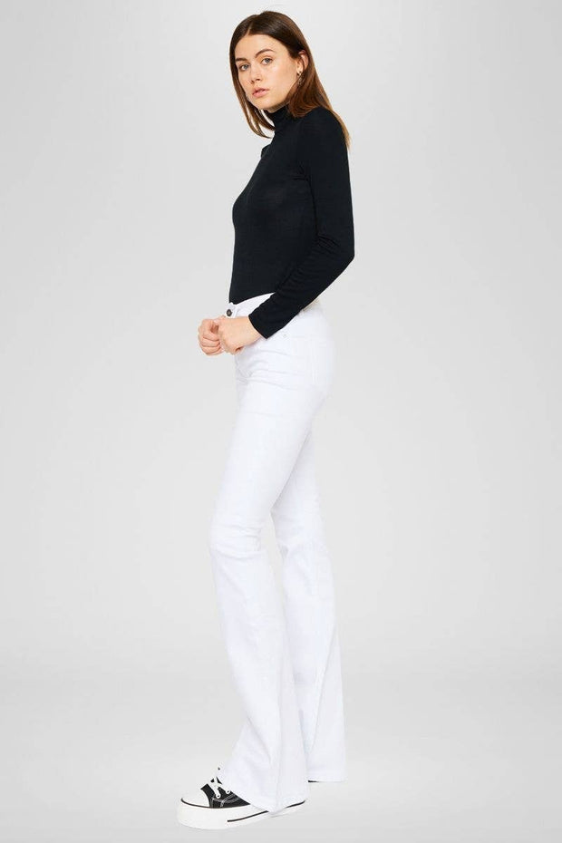 Kan Can White Flare Jeans