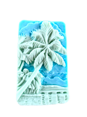 Palm Tree and Tropical themed Bar of Soap: Summer themed