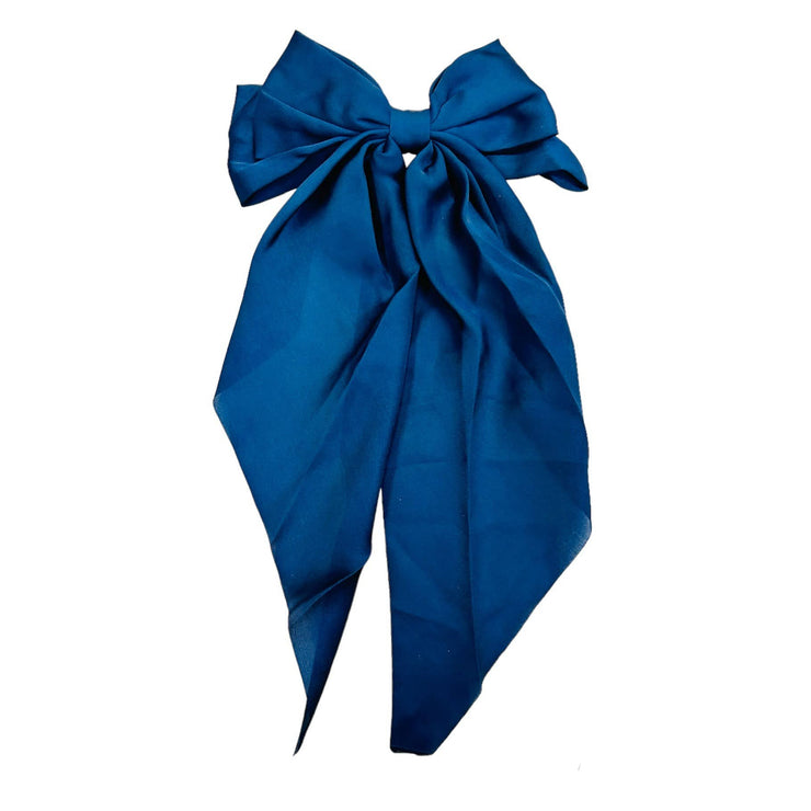 Satin Game Day Hair Bows