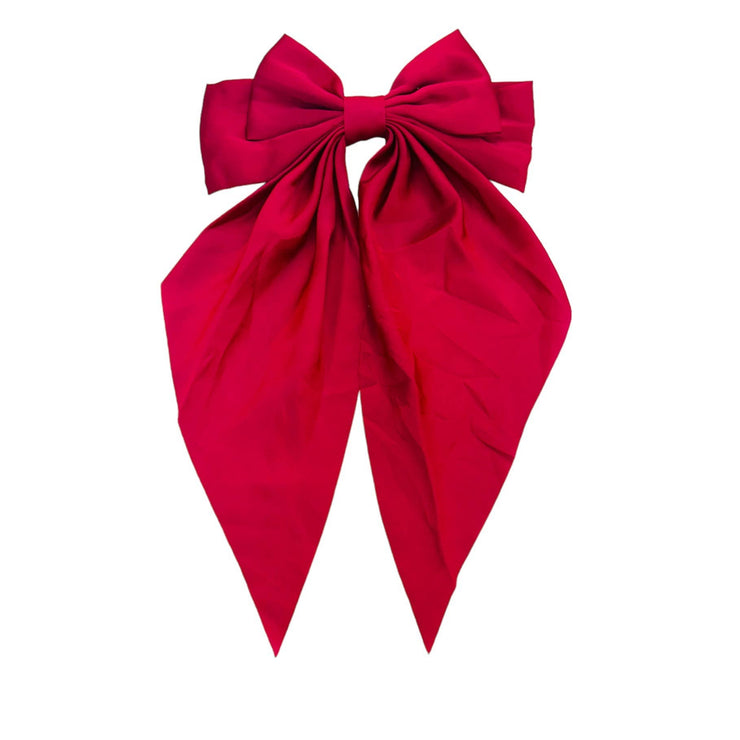 Satin Game Day Hair Bows