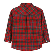 Classic Red Plaid Button-Up Shirt