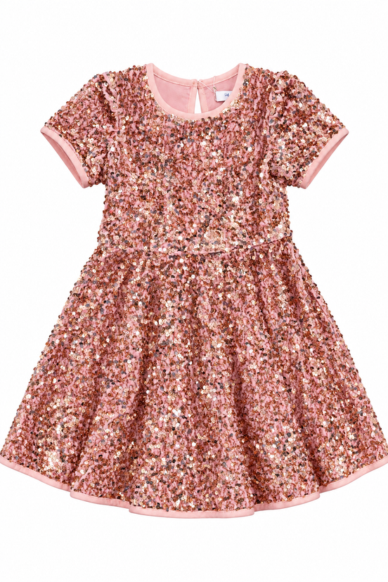 Rose Gold Glitter Dress