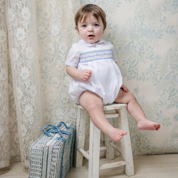 Seaside Breeze Smocked Romper
