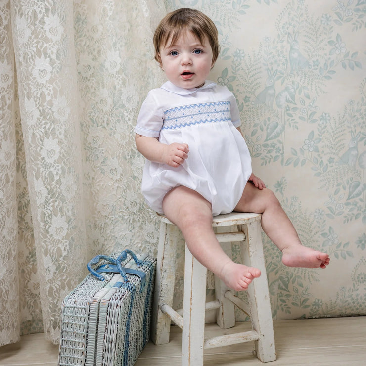 Seaside Breeze Smocked Romper