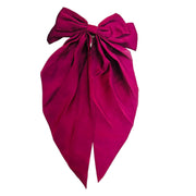 Satin Game Day Hair Bows