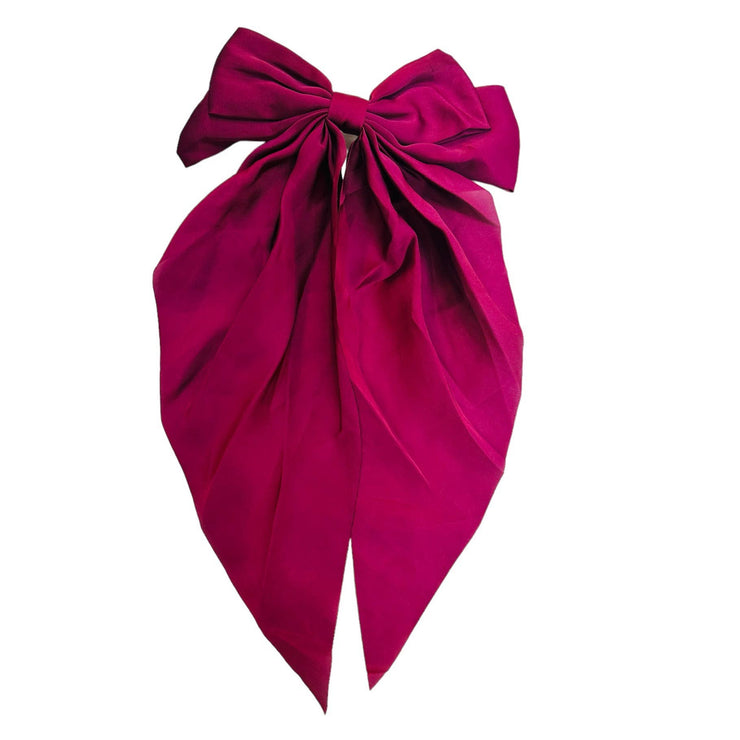 Satin Game Day Hair Bows