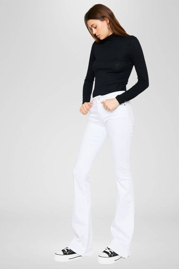 Kan Can White Flare Jeans