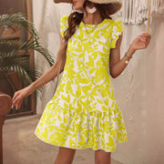 Lemon Zest Ruffle Dress