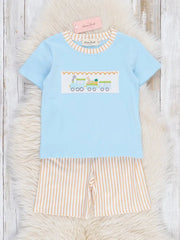 Smocked Easter Train Outfit