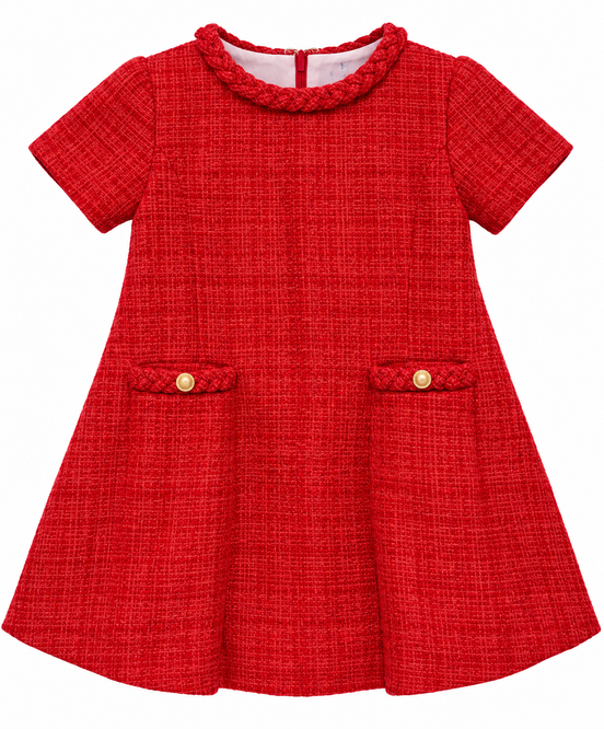 Red Tweed Dress