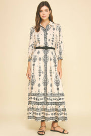 Caroline Tiered Shirt Dress