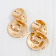 Twisted Drop Earrings – Gold