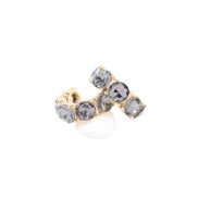 Kadis Crystal Hoop Earring Black Diamond