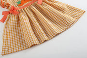 Autumn Pumpkin Bow Dress