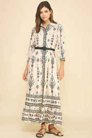Caroline Tiered Shirt Dress