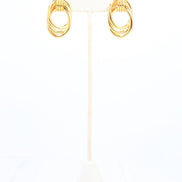 Glendale Oval Knot Earring Gold
