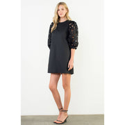“Eden” Eyelet Detail Short Sleeve Dress
