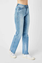 Judy Blue-High Waisted Tummy Control Straight Jeans