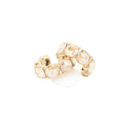 Kadis Crystal Hoop Earring Champagne