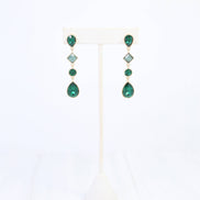 Davenshire Crystal Drop Earring Emerald