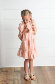 Annie Blush Ruffle Dress