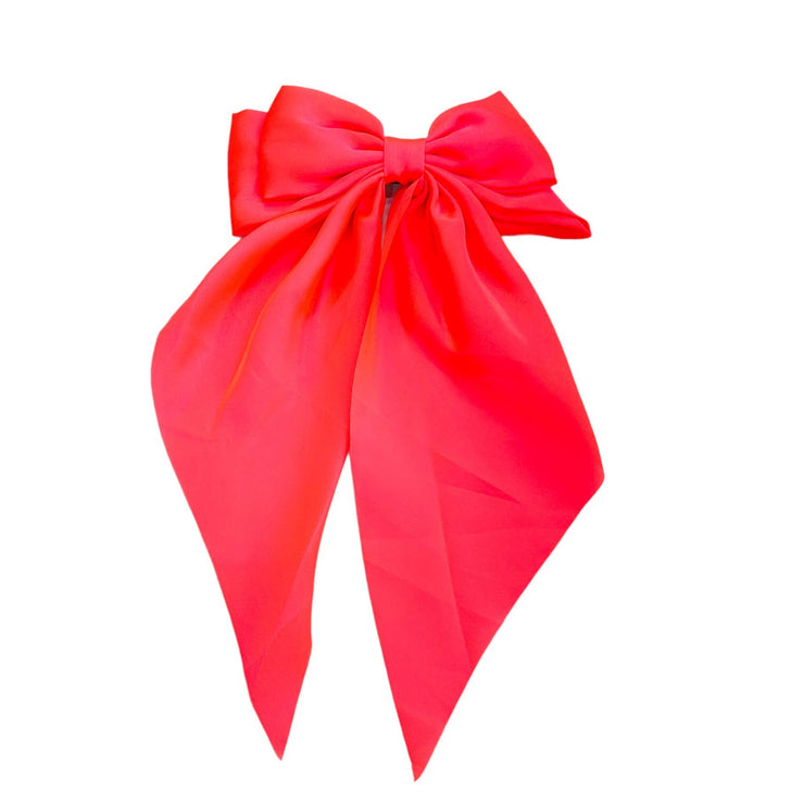 Satin Game Day Hair Bows