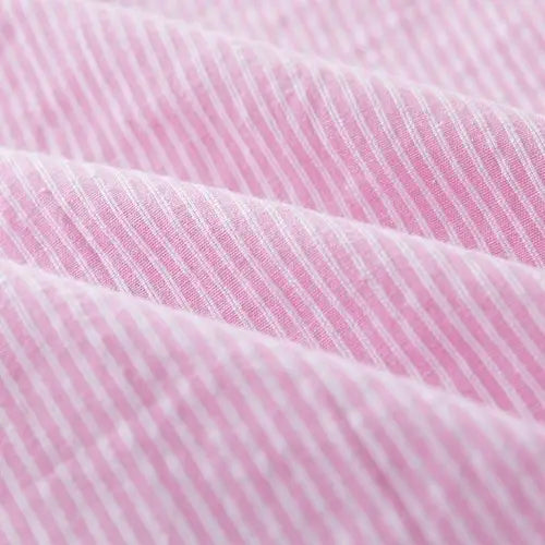 Pink Stripe Long Sleeve Boy Cotton Button-Down Dress Shirt