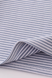 Premium GreyStripe Football Embroidery Stripe Boy Shirt