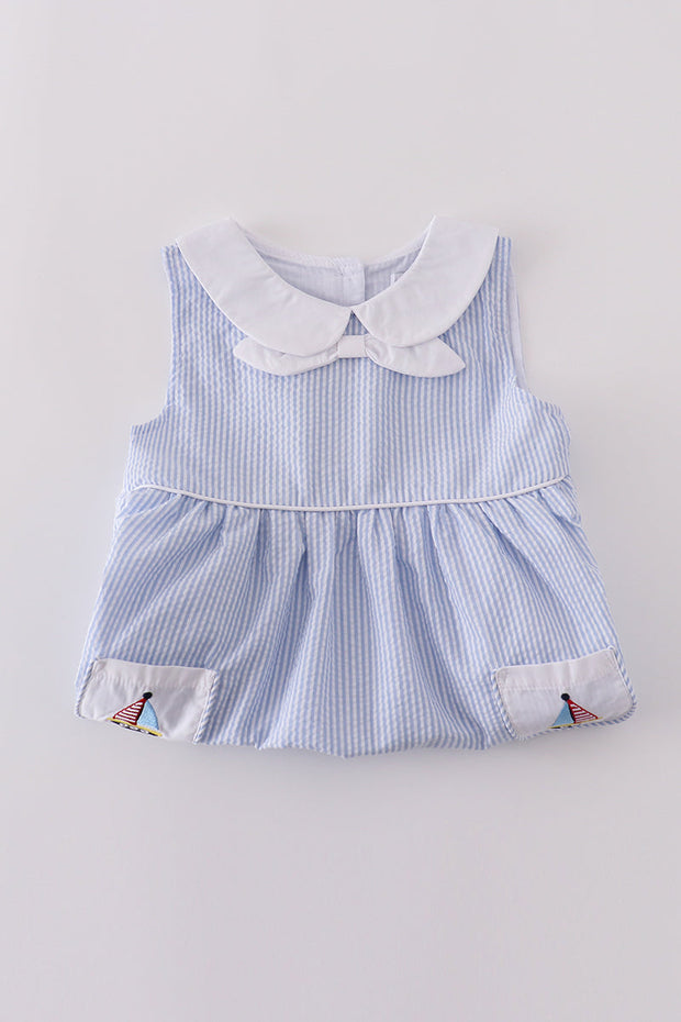 Premium Blue Sailboat Dress
