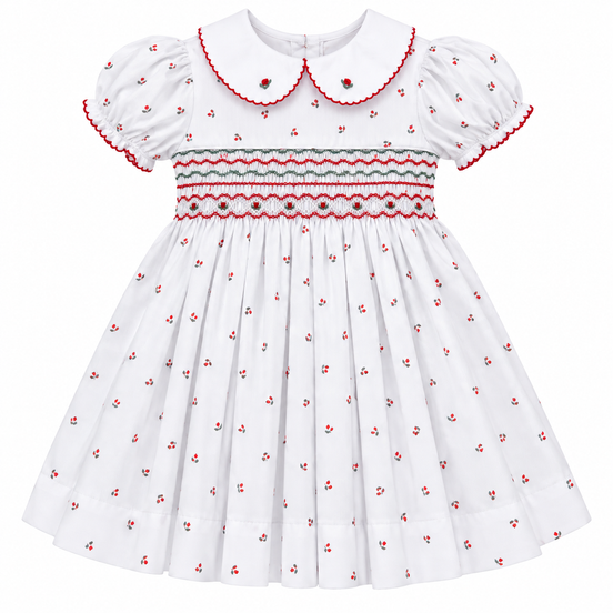 Berry Smocked Dress
