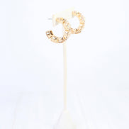 Kadis Crystal Hoop Earring Champagne