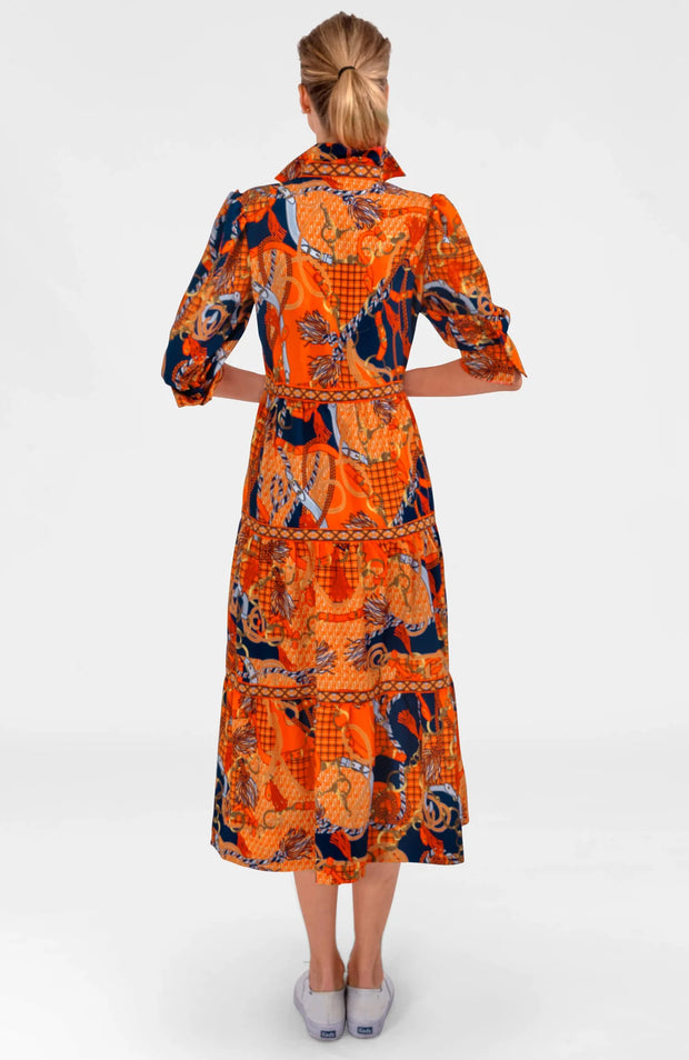Coral Tide Maxi Dress