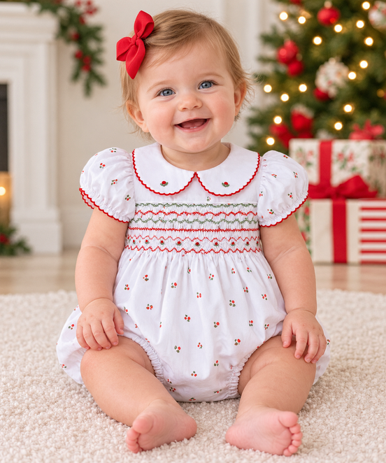 Berry Smocked Bubble