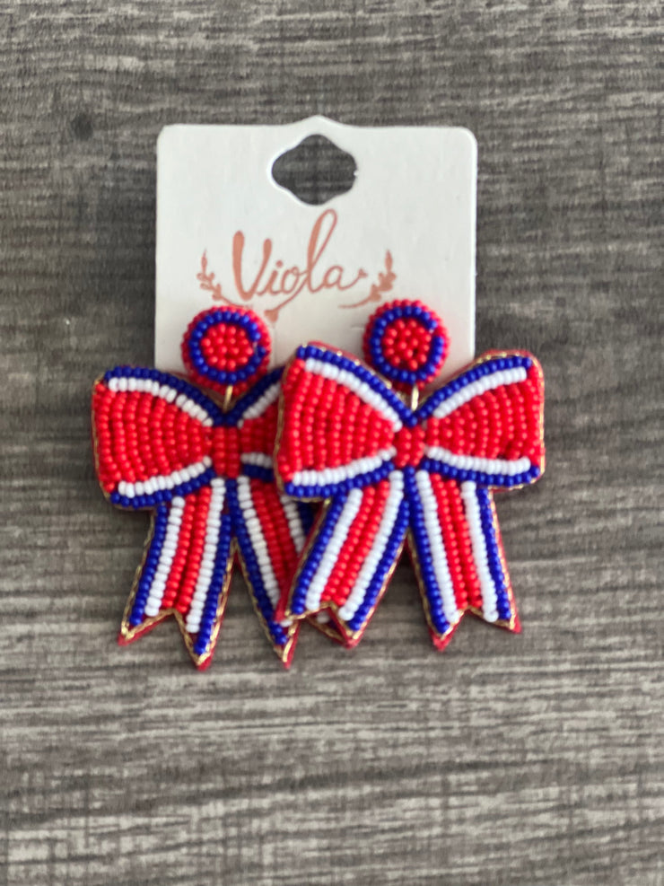 Mississippi Bows Earings