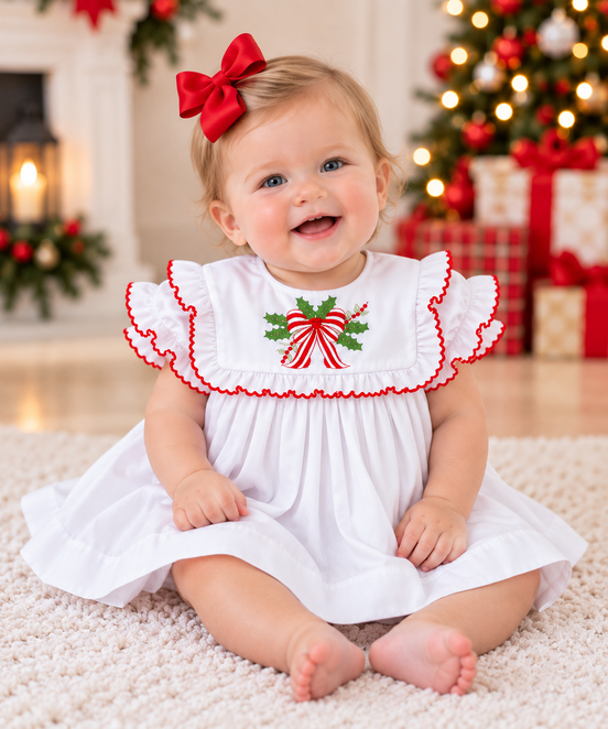 Christmas Ribbon Short Dress
