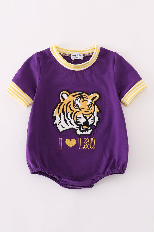 Baby LSU Geaux Romper