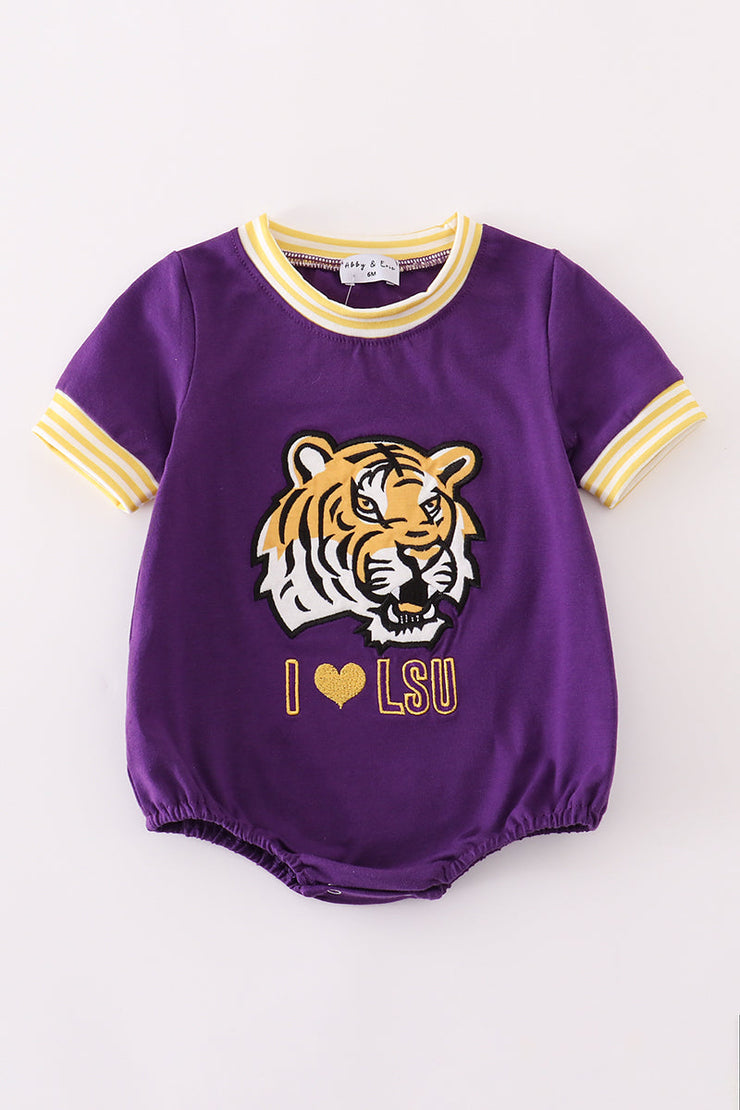 Baby LSU Geaux Romper