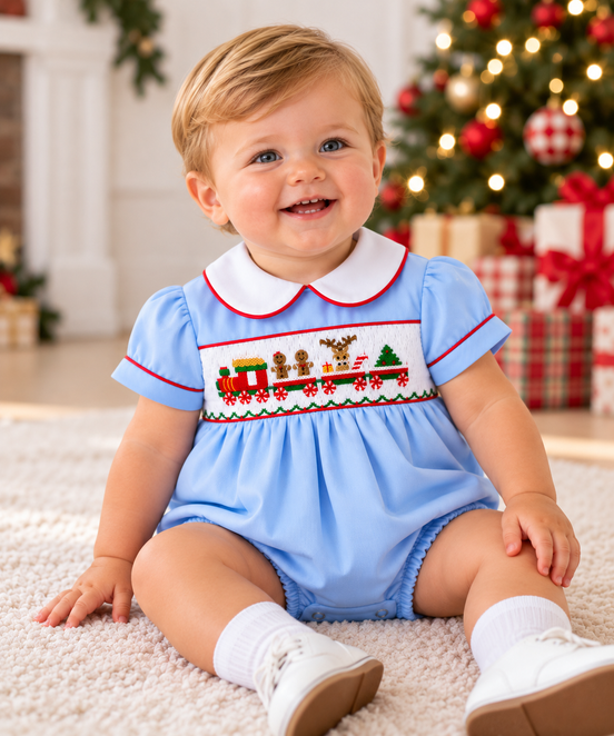 Christmas Train Boy Bubble