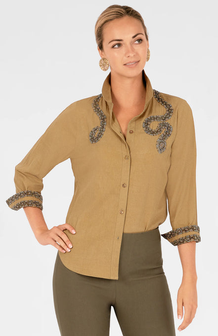 Beaded Snake Shirt